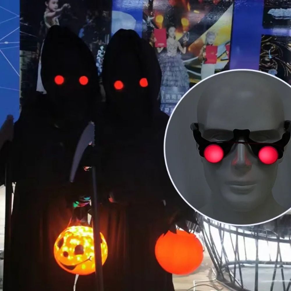 Glow In The Dark Party Glasses - Gafas de ojos rojos de Halloween,