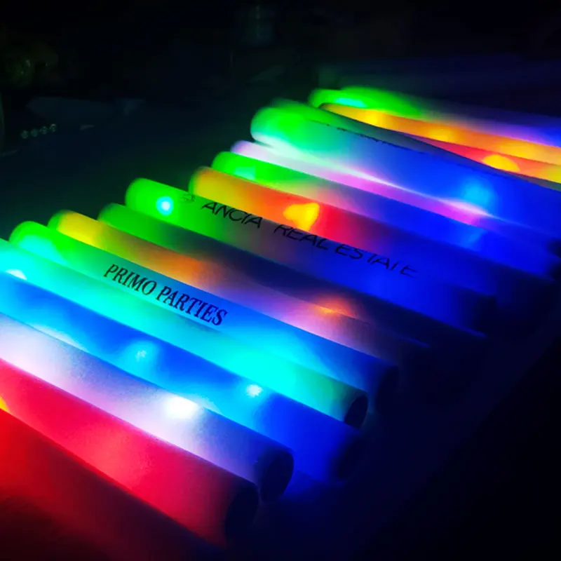 Flashing Led Foam Sticks Party - Varitas de Espuma LED Personalizadas, Bastones