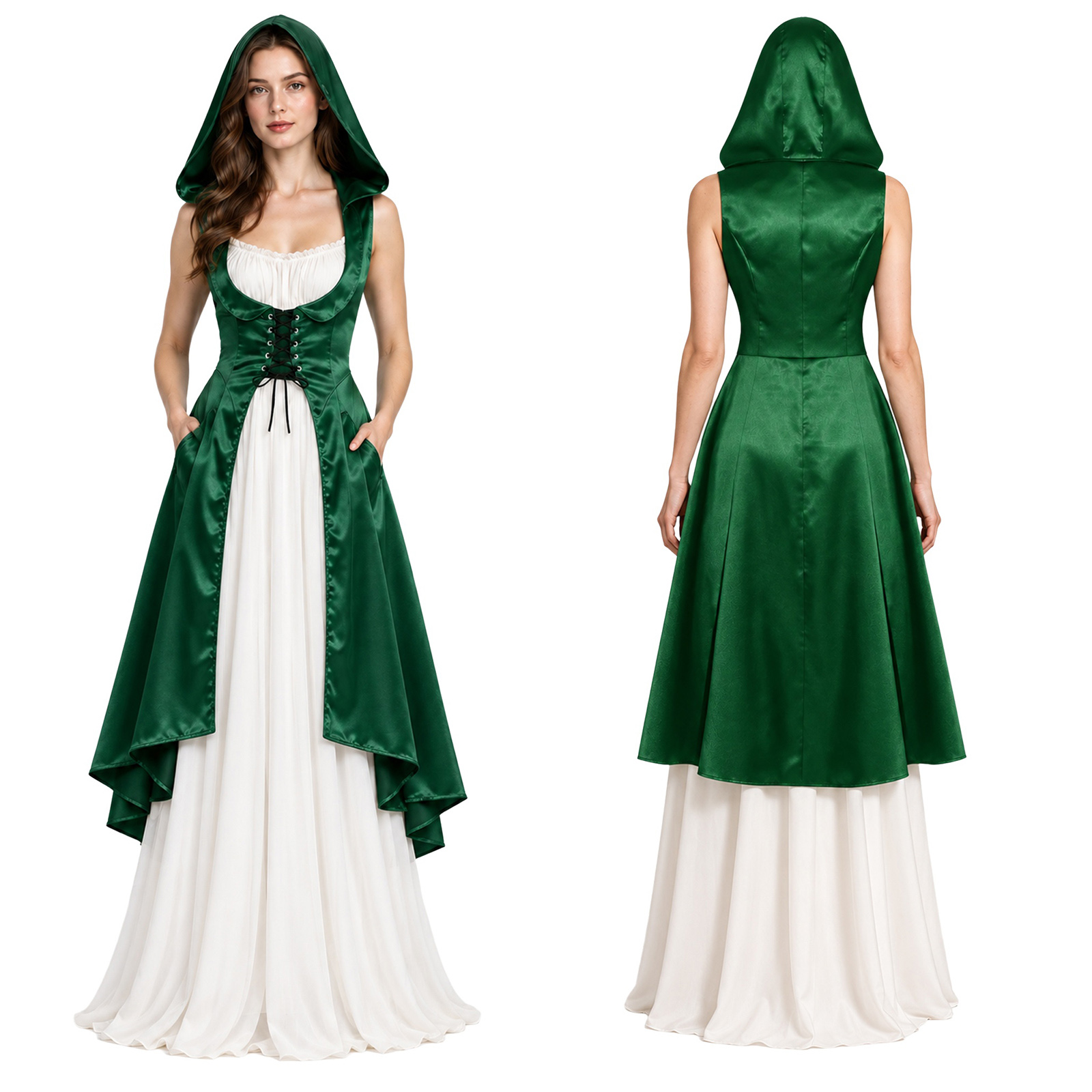 Vestido medieval renacentista  - Medieval Renaissance Dress Women reseña y precio