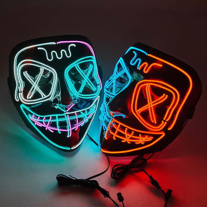 Máscara brillante LED inalámbr - Led Purge Mask Halloween reseña y precio