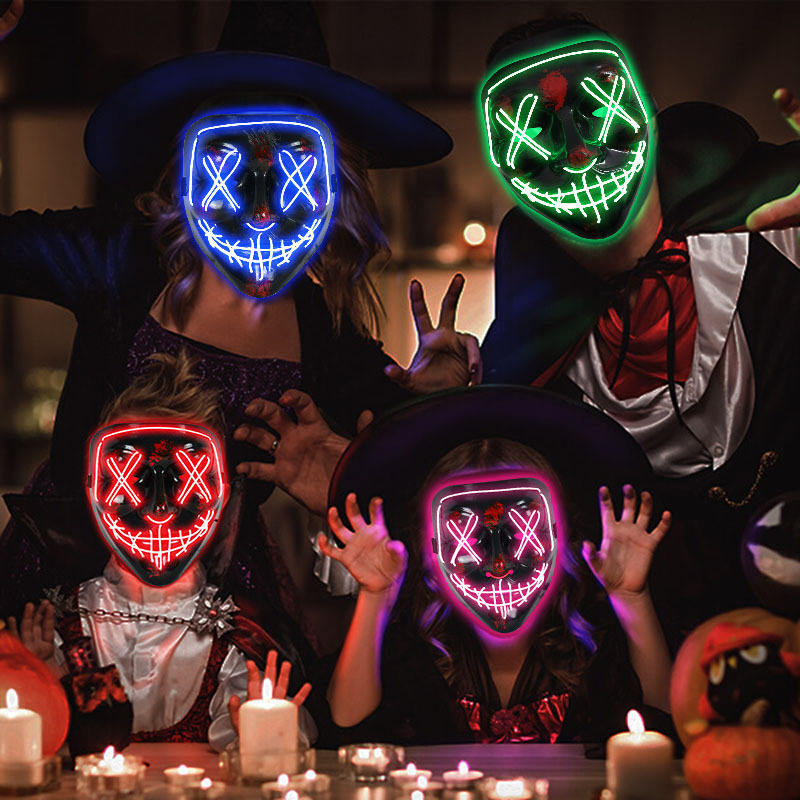 Máscara de purga iluminada par - Led Purge Mask Halloween reseña y precio