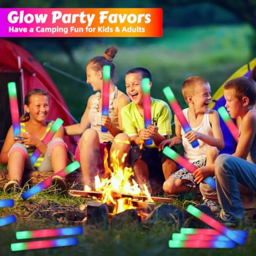 70 varitas luminosas LED de es - Flashing Led Foam Sticks Party reseña y precio