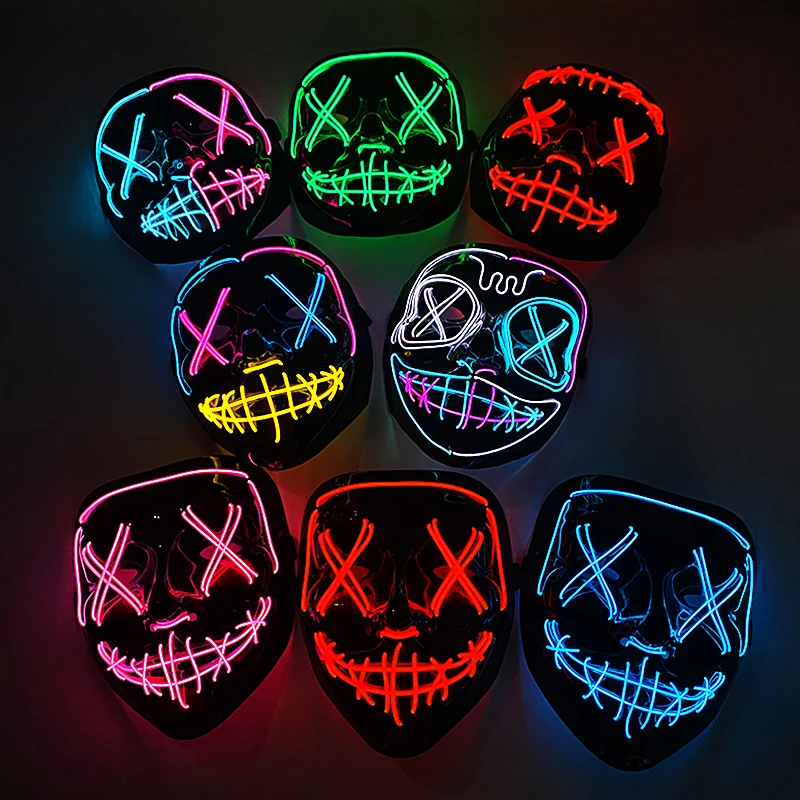 Máscara de purga LED de neón i - Led Purge Mask Halloween reseña y precio