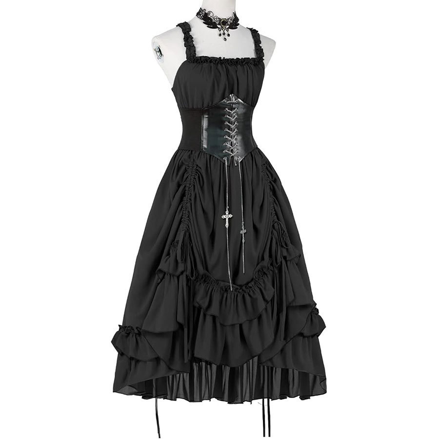 Vestido Gótico para Mujer, Est - Medieval Renaissance Dress Women reseña y precio