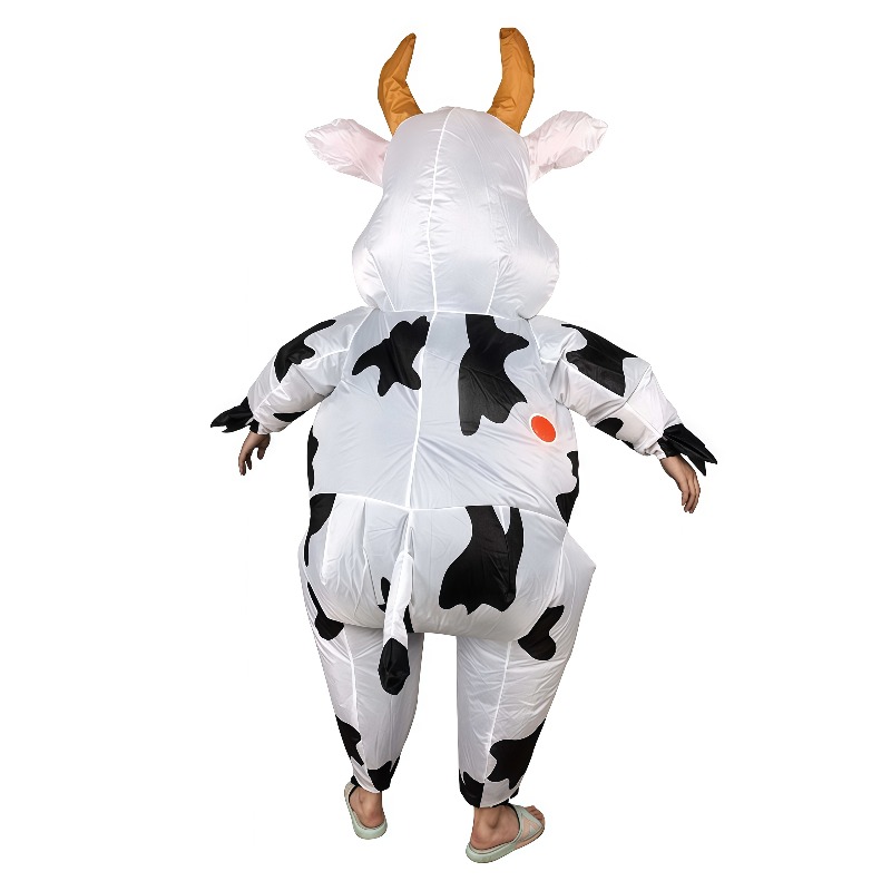 Divertido disfraz de vaca infl - Costumes reseña y precio