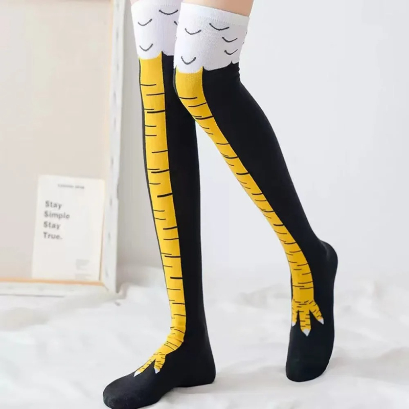 Calcetines largos hasta la rod - Funny Chicken Leg Socks reseña y precio